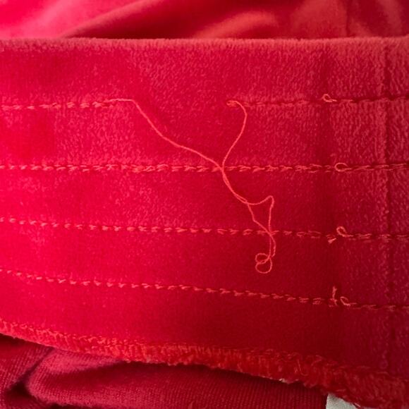 No Boundaries Track Suit Christmas Santa Cat Red Velour Jacket Pants Juniors 11 - Picture 14 of 16